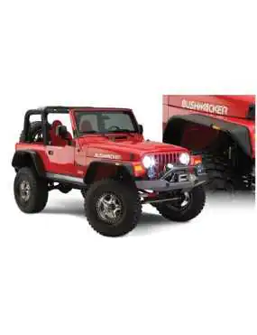 Bushwacker Flat Style Fender Flares - Jeep Wrangler TJ