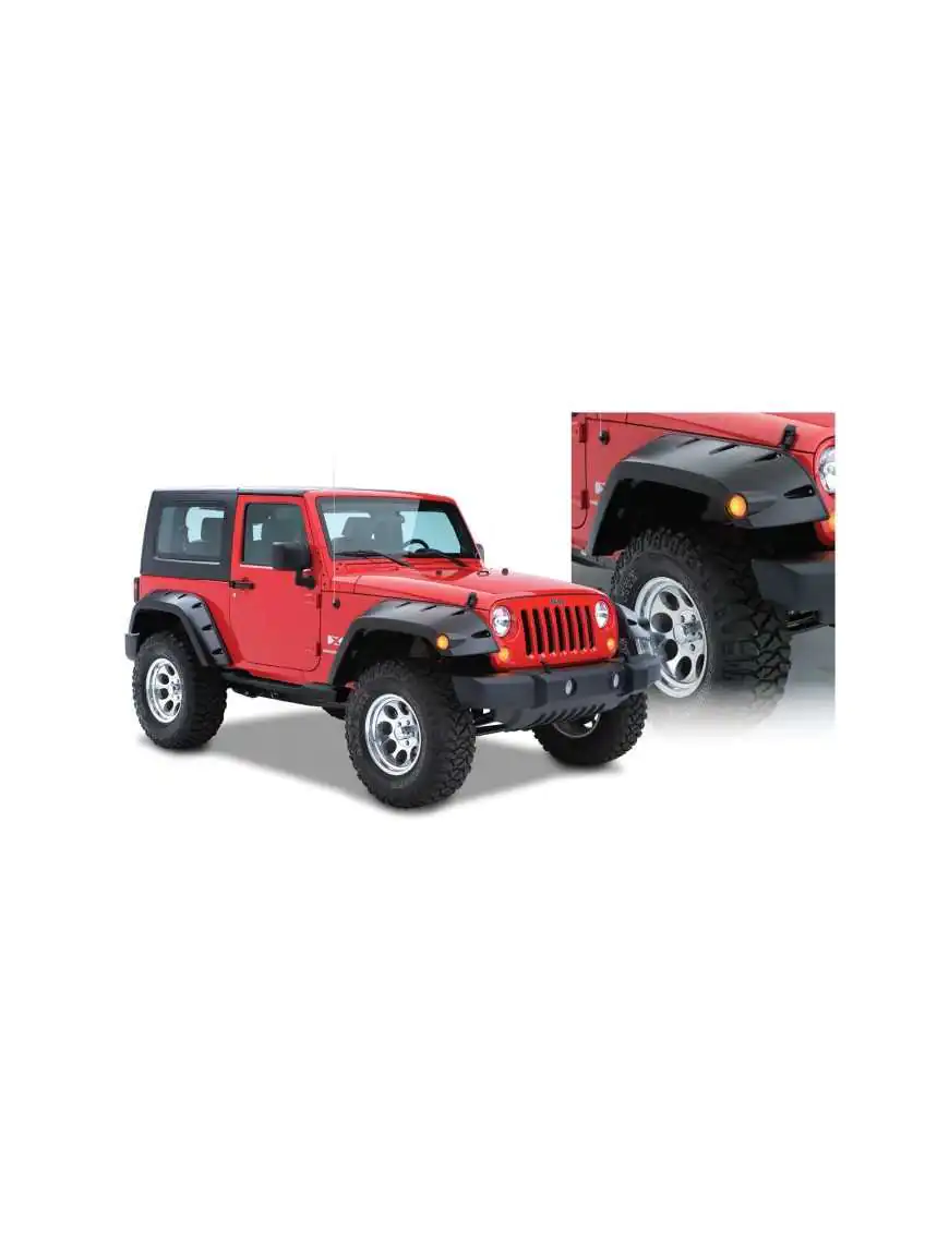 Poszerzenia nadkoli przednie Bushwacker Pocket Style - Jeep Wrangler JK 4 drzwi