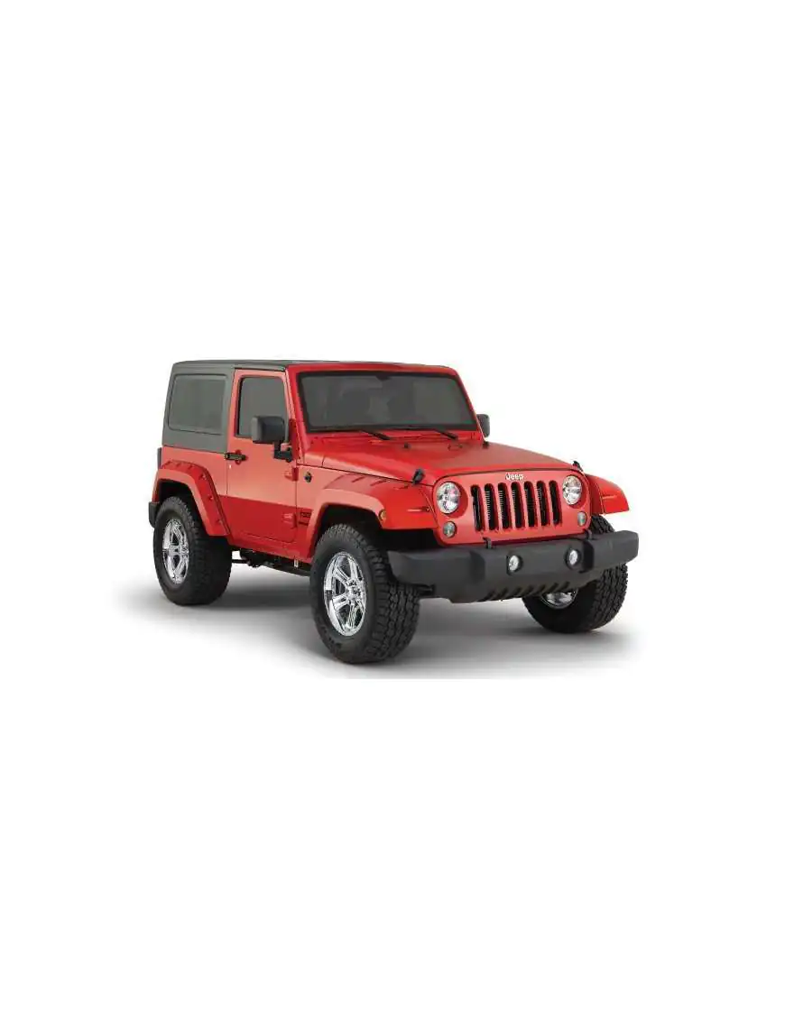 Fender Flares, BUSHWACKER Pocket Style rear, standard width - Jeep Wrangler JK 2 door