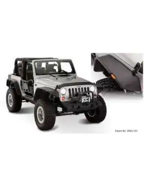 Poszerzenia nadkoli Bushwacker Flat Style - Jeep Wrangler JK 2 drzwi