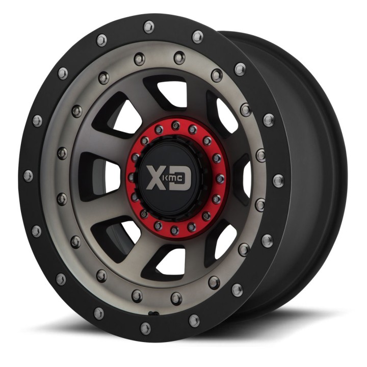 Felga Aluminiowa 9x20'' 5x127/5x139,7 ET0 XD 137 FMJ Ciemny Środek Czarny Rant  - Jeep Wrangler JL