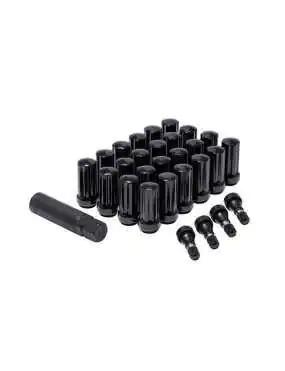 Set of black locking nuts...