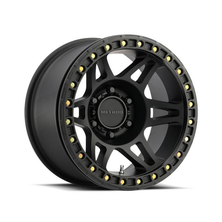 Felga Aluminiowa 9x17" 5x127 ET-44 Beadlock Black 106 Method - Jeep Wrangler JK