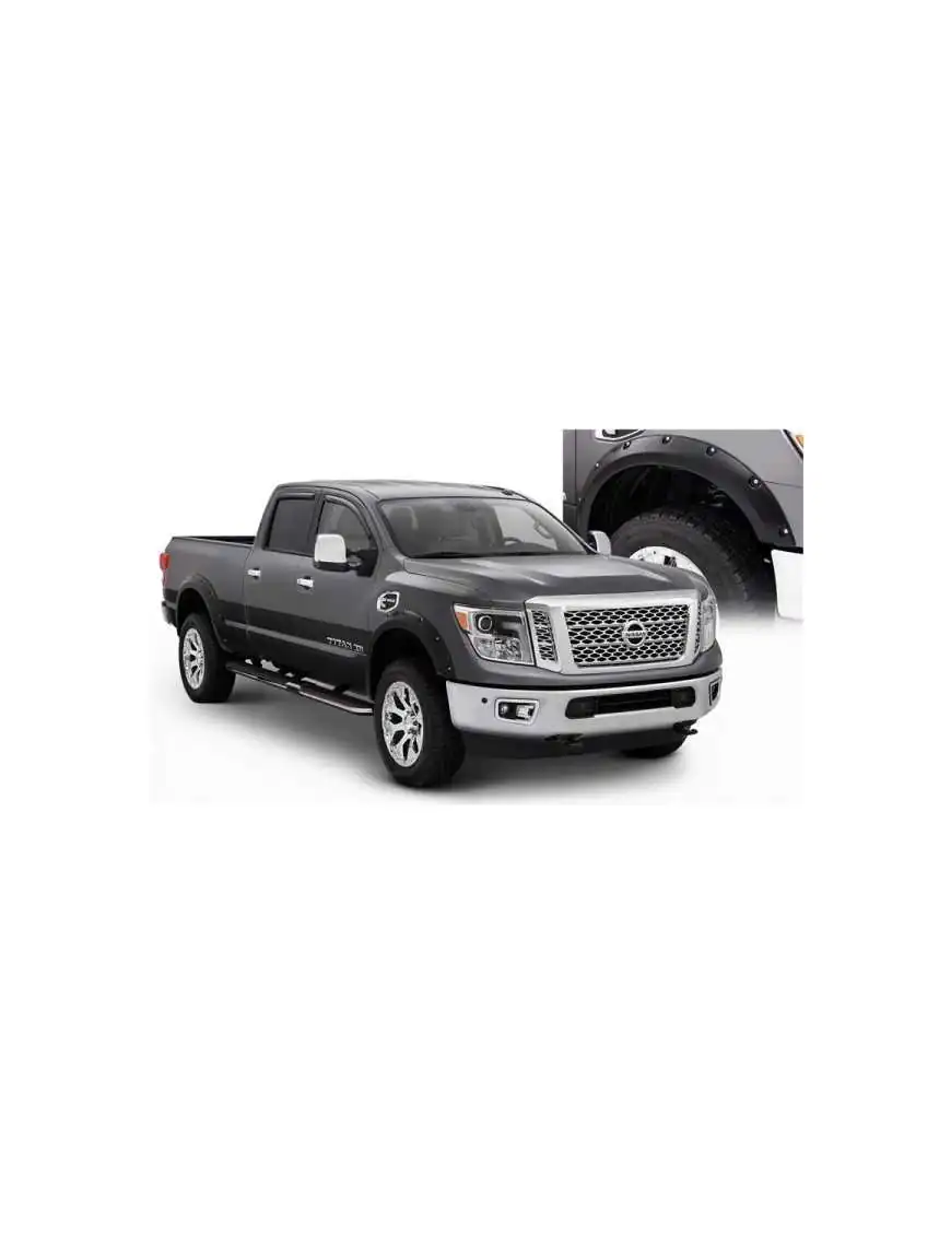 Fender Flares Front and Rear Pocket Style Bushwacker - Nissan Titan XD 16-19