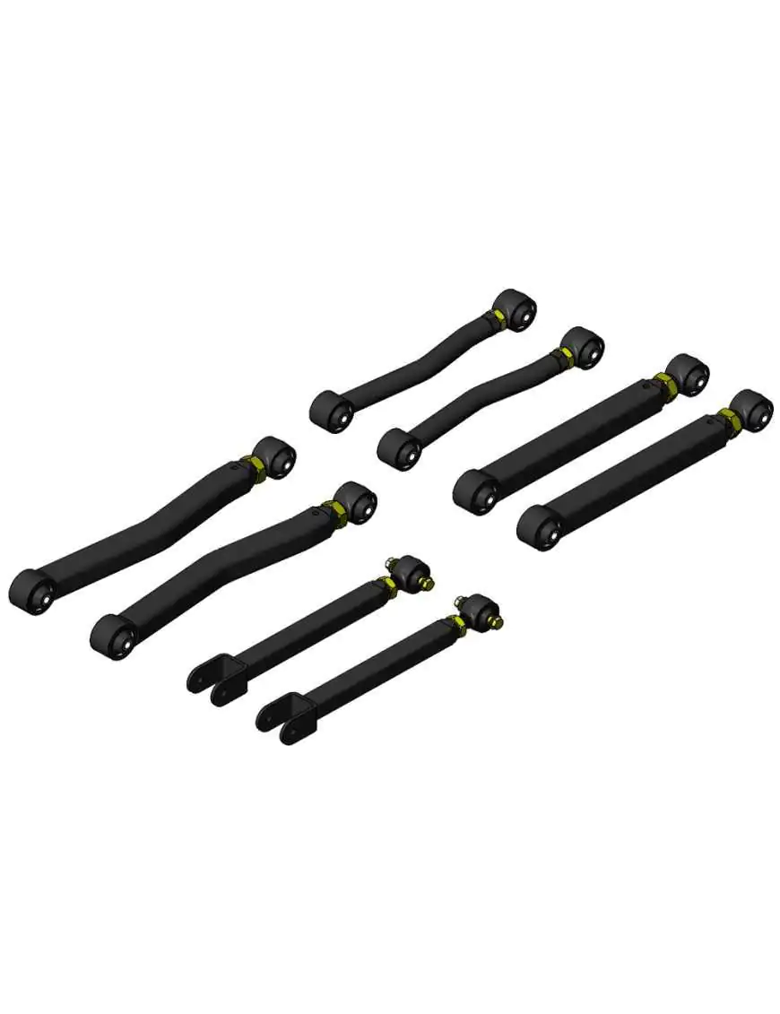 Adjustable Short Arm Lift Kit Overland Plus CLAYTON OFF ROAD Set - Jeep Wrangler JK 07-18