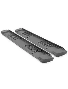 HD2 Rough Country Steel Running Boards - Dodge Ram 1500 19 Crew Cab