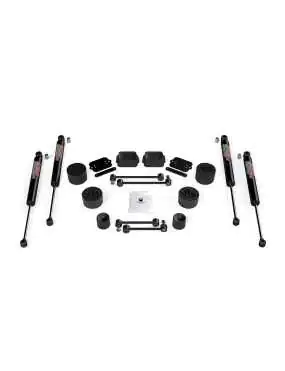 Suspension Lift 2.5" with 9550 VSS Teraflex Shocks - Jeep Wrangler JL Rubicon 2 Door