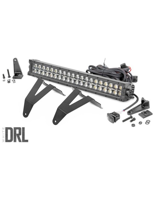 Zestaw do Zderzaka Listwa LED 20" Black Series DRL Biały Rough Country - Dodge RAM 1500