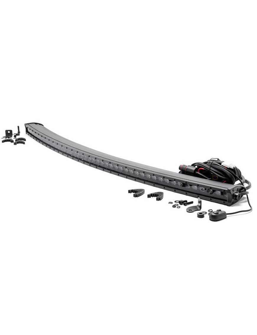 LED CREE 127CM CURVED SINGLE ROW BLACK SERIES LIGHT BAR - ROUGH COUNTRY