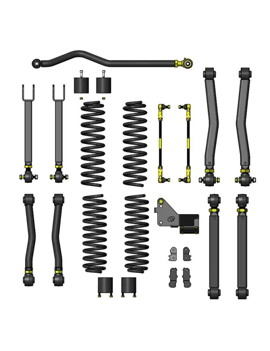 Overland Plus Lift Suspension Kit 2.5" CLAYTON OFF ROAD - Jeep Wrangler JK 07-18 4 Door