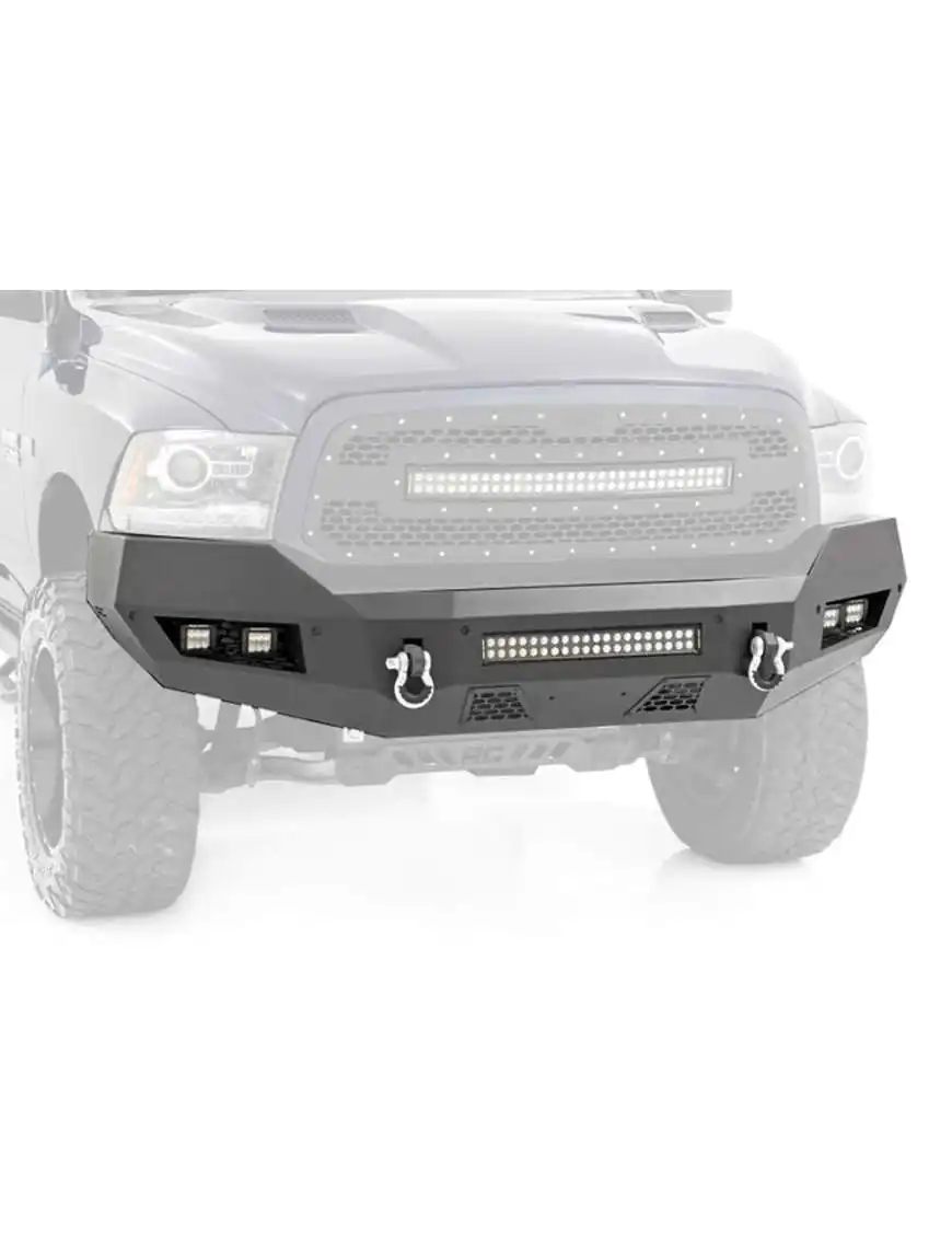 Reinforced Front Bumper HD LED Black Series Rough Country - Dodge RAM 1500 13-18