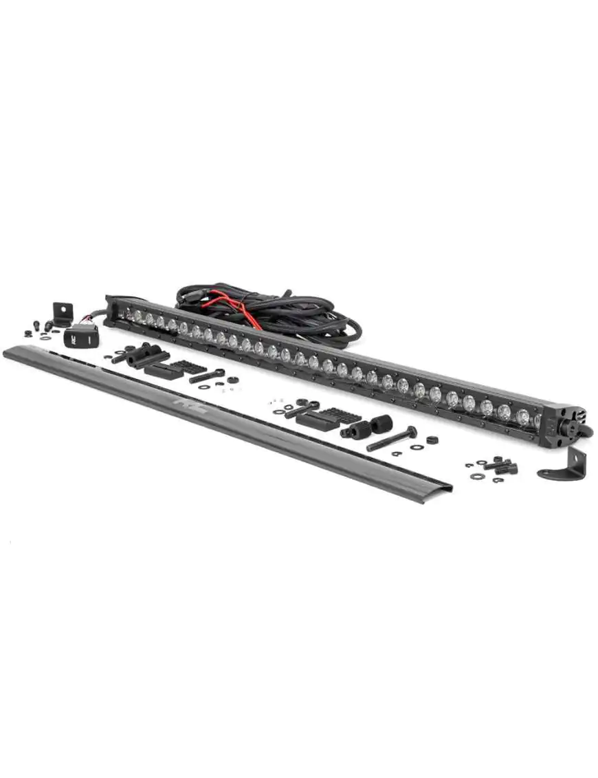 LED Cree 30" Black Series Single White DRL Light Bar by Rough Country