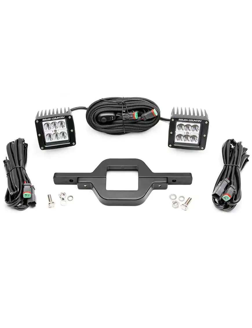 LED Chrome Series Light Mount for Rough Country Tow Hitch