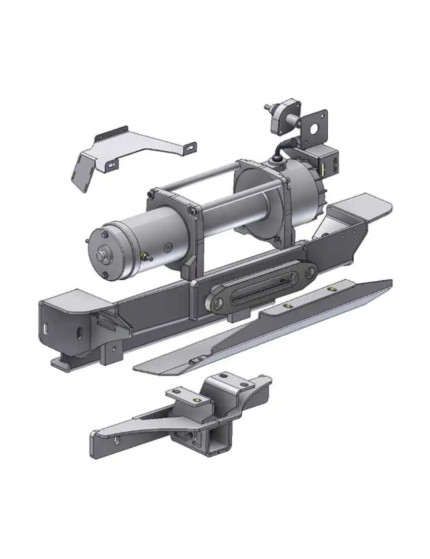 Wyciągarka Alpha 9.9 z zestawem montażowym Horntools - Isuzu D-Max 11-17