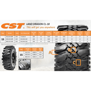 OPONA CST 35X12.50-15 CL18 6PR