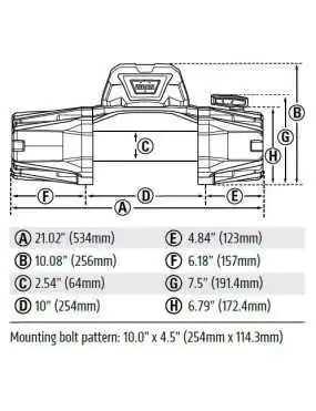 Warn VR EVO 8 IP68 3630kg wyciągarka elektryczna