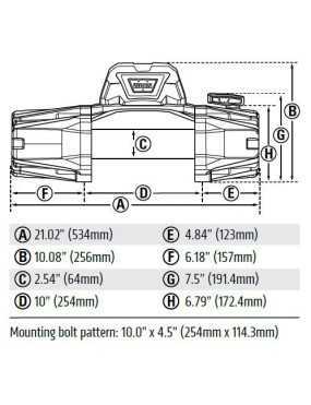 Warn VR EVO 12-s 5443kg IP68 wyciągarka elektryczna