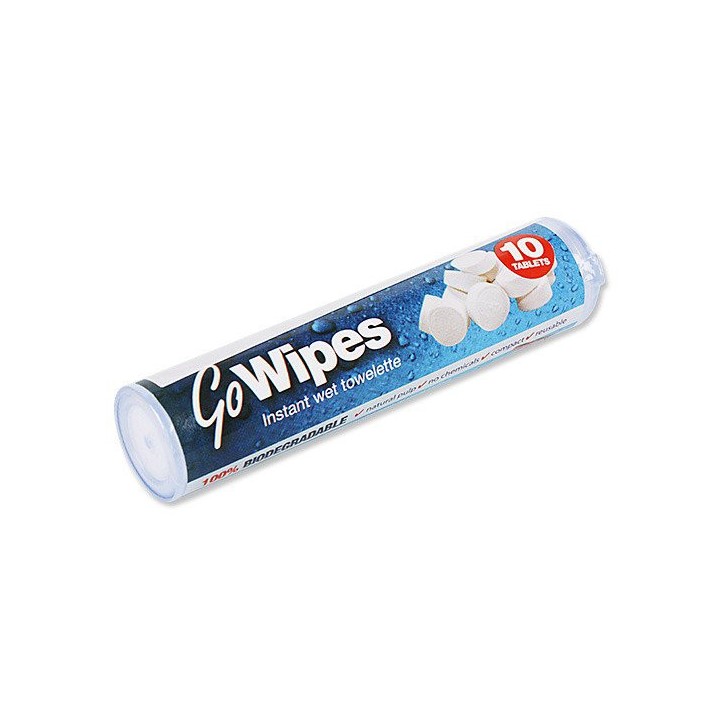 Skompresowane chusteczki turystyczne Go Wipes