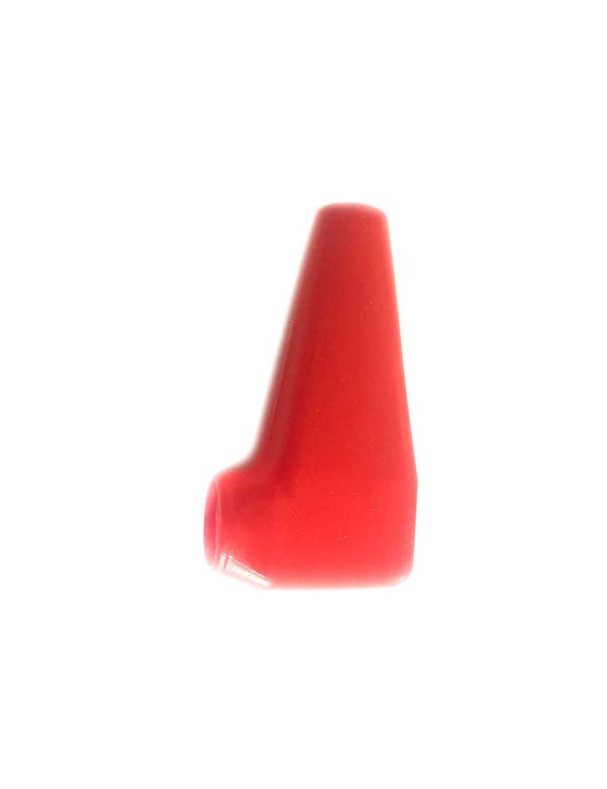 kapturek na przewody wyciągarki fajka czerwona  16x35x68mm