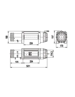 Wyciagarka Escape EVO 12500 lbs [5670 kg] IP68 28M Syntetyk