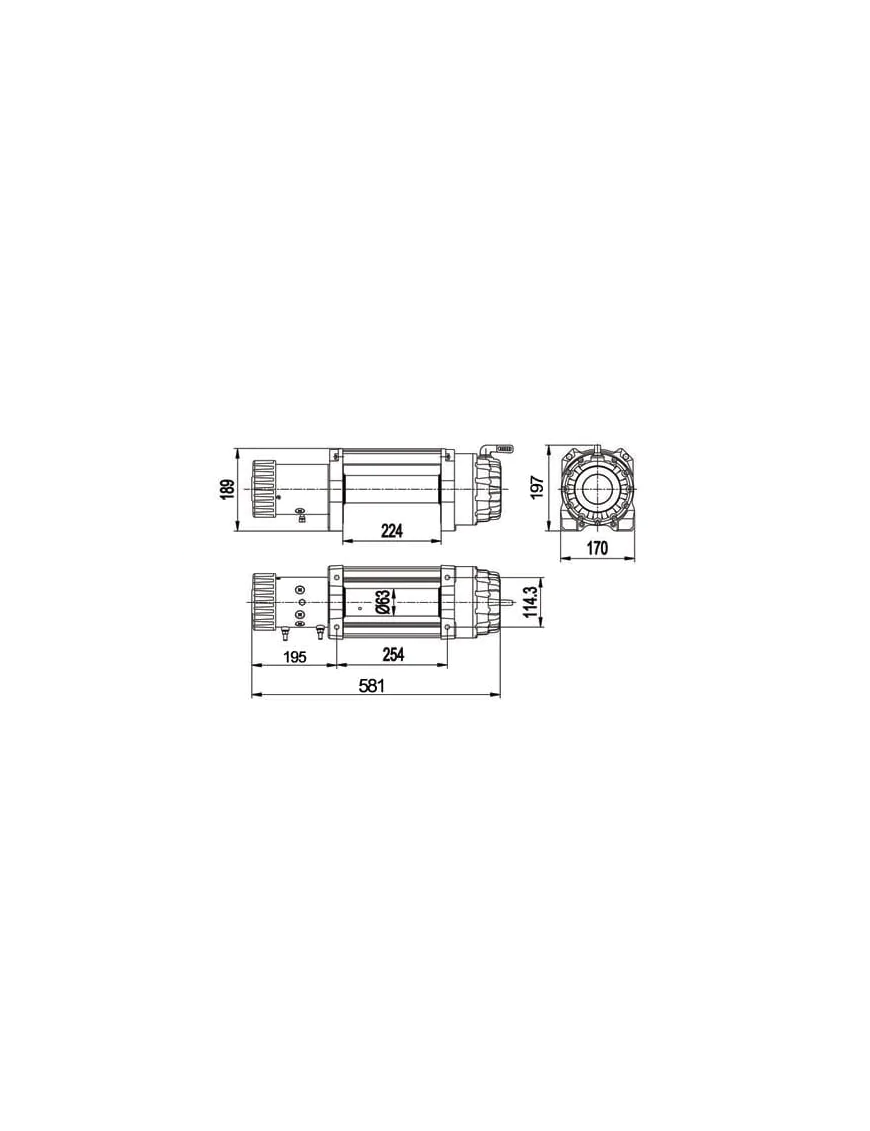 Wyciagarka Escape EVO 12500 lbs [5670 kg] IP68