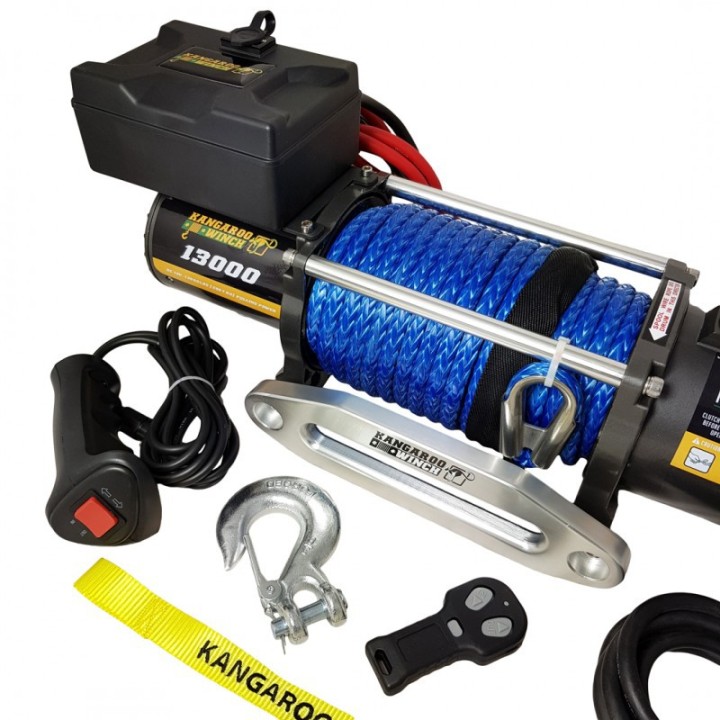 Kangaroowinch 6t Wyciągarka K13000 12V z liną syntetyczną