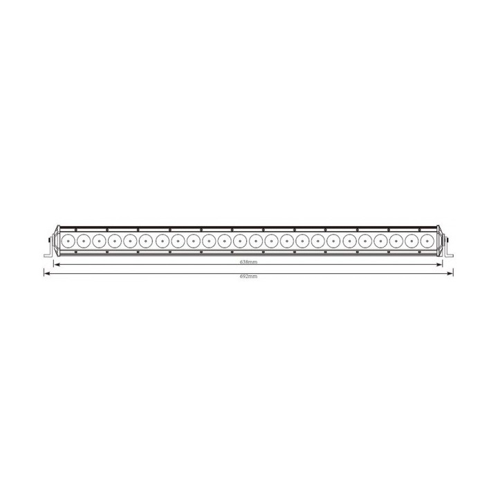 Panel LED Slim 120W 24x5W 640x50mm