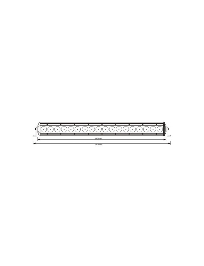 Panel LED Slim 90W 18x5W 510x50mm