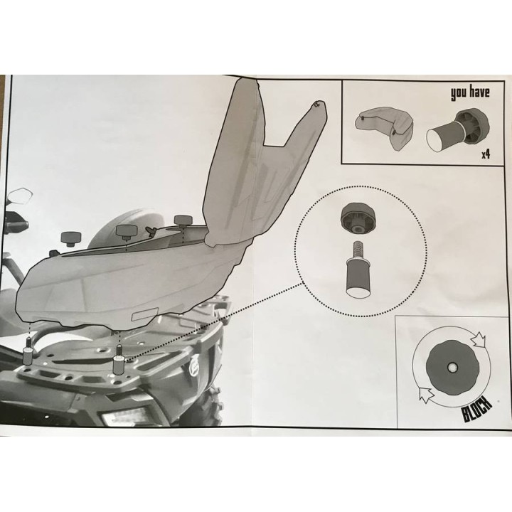 Kufer przedni ATV GKA Cfmoto 800 850 1000 model Tesseract X10F - ujęcie 6