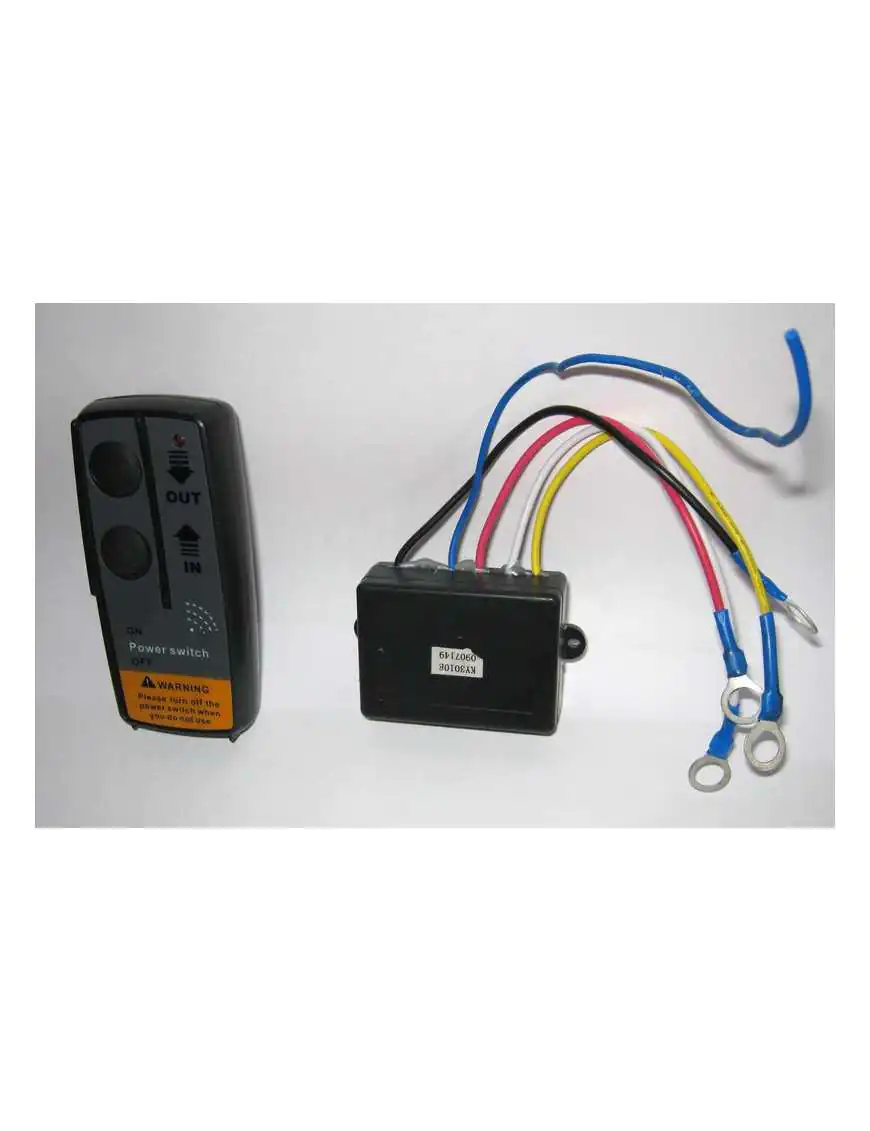 Wireless remote control for winch