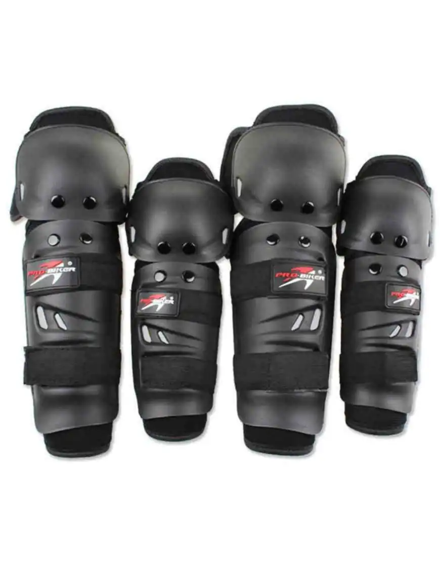 Set of Pro-Biker knee pads + elbow pads