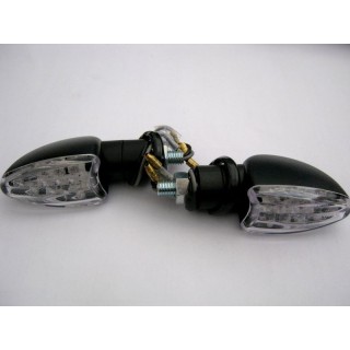 KIERUNKOWSKAZ CZARNY  HOMOLOGACJA (E8)  12 LED - zestaw 2 szt