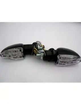 DIRECTION INDICATOR BLACK HOMOLOGATION (E8) 12 LED - set of 2 pcs