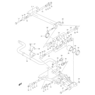 Uszczelniacz metalowo gumowy zawieszenia Suzuki LT-A 500 700 750 51255-18900 51255-31G00