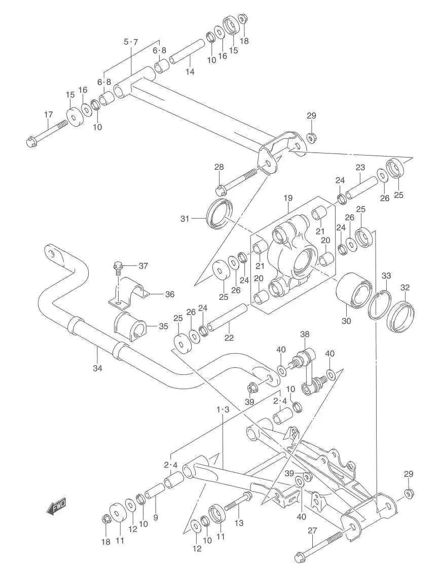 Metal-rubber suspension seal for Suzuki LT-A 500 700 750 51255-18900 51255-31G00