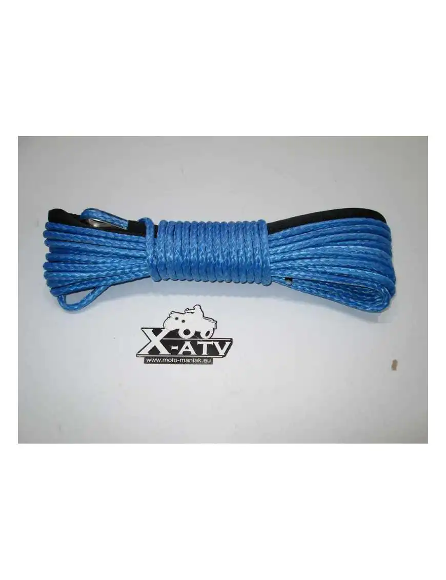 Synthetic Rope for Winch, Blue 5mm 15m