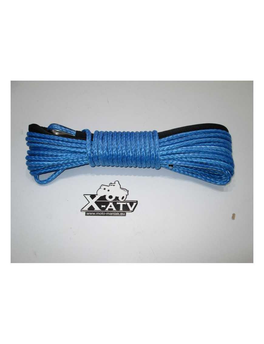 Synthetic Rope for Winch, Blue 6mm 15m