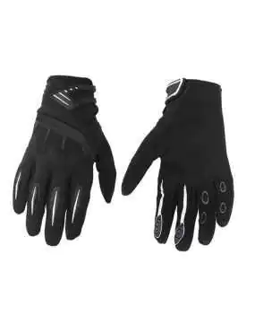 Leather-textile summer gloves model Spectrum size L black