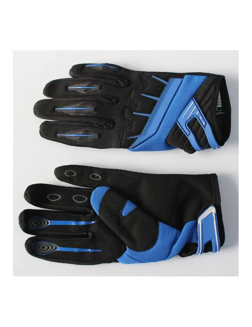 Gloves leather textile summer model Spectrum size L blue