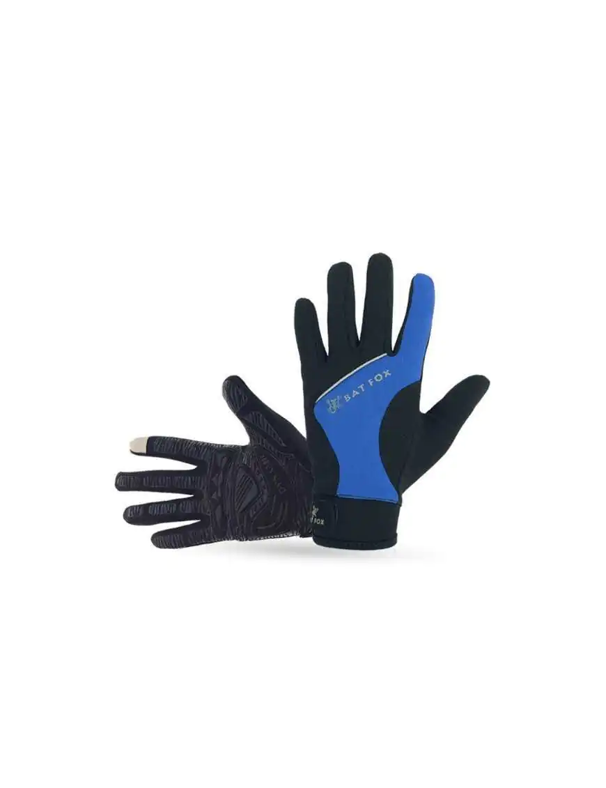 Leather-textile gloves model PH008 size L black blue