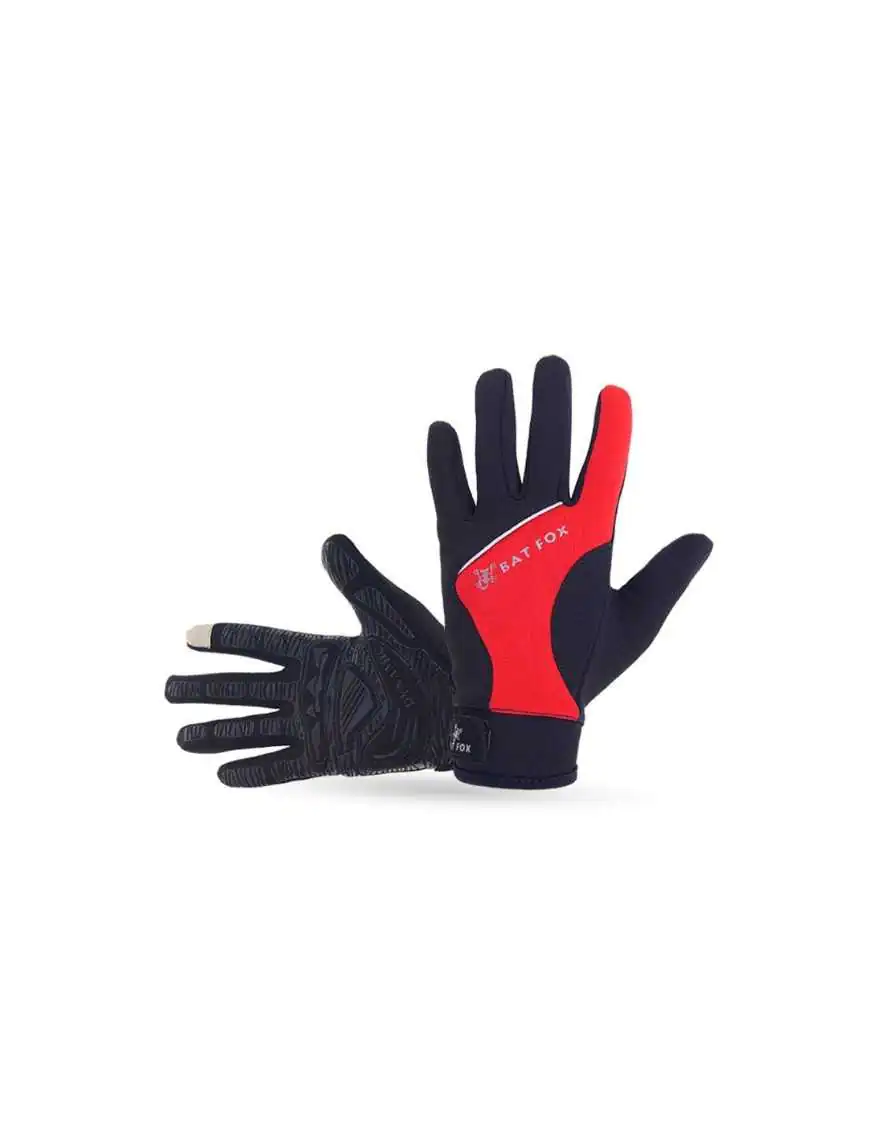 Gloves leather textile model PH008 size XL black red