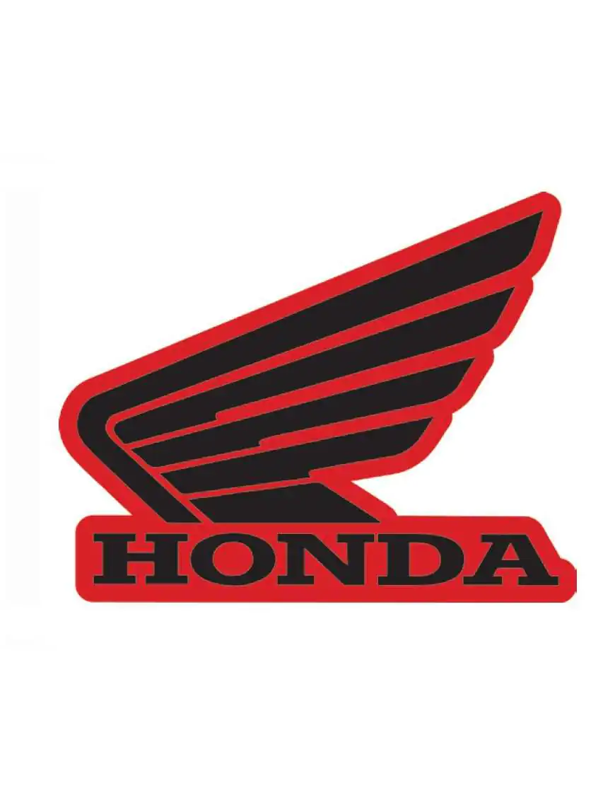 Sticker Honda wing black Left 107mm