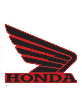 Sticker Honda wing black right 107mm