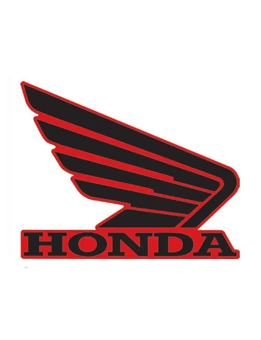 Sticker Honda wing black right 107mm