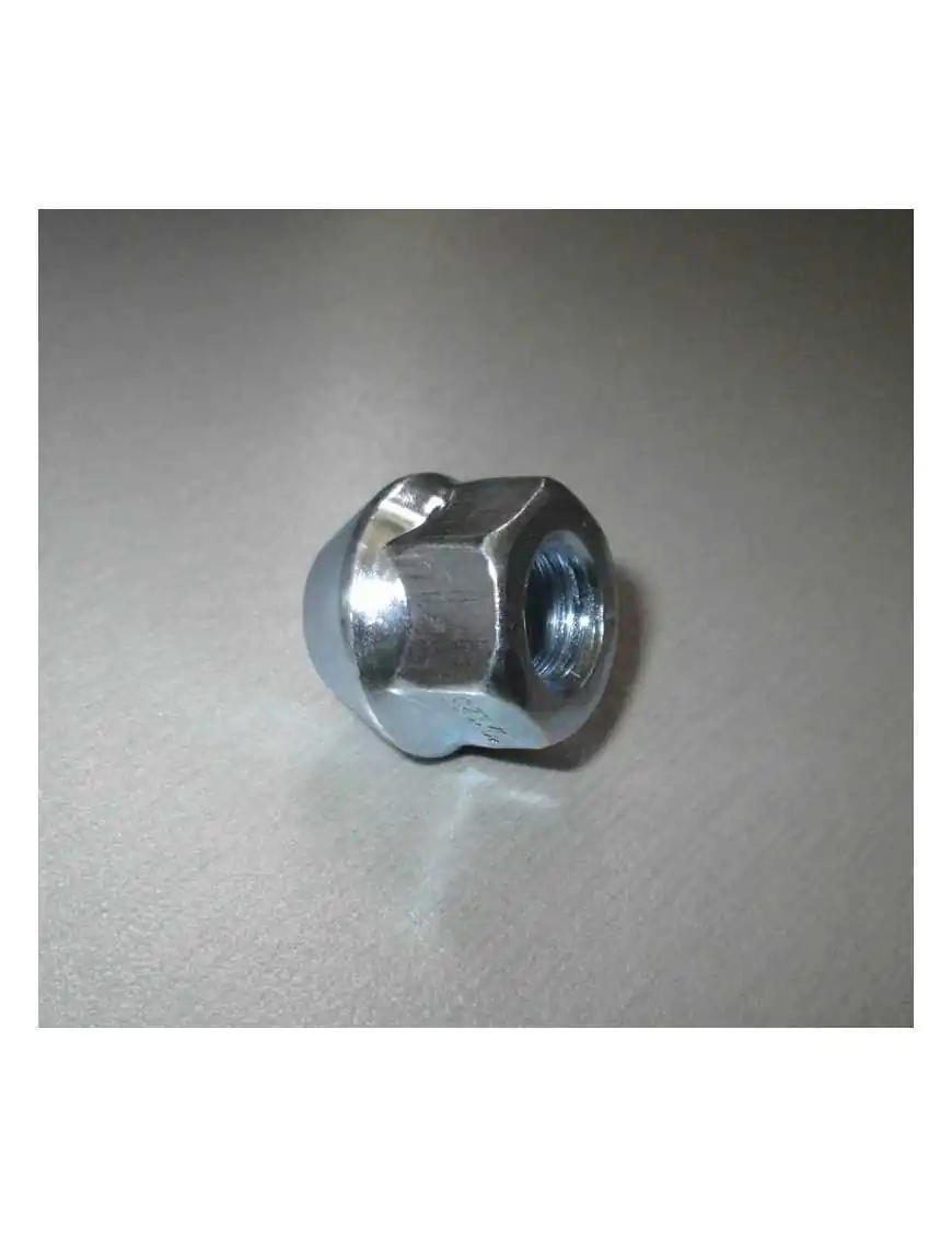 Conical pass-through nut for spacers and aluminum rims M10x1.25