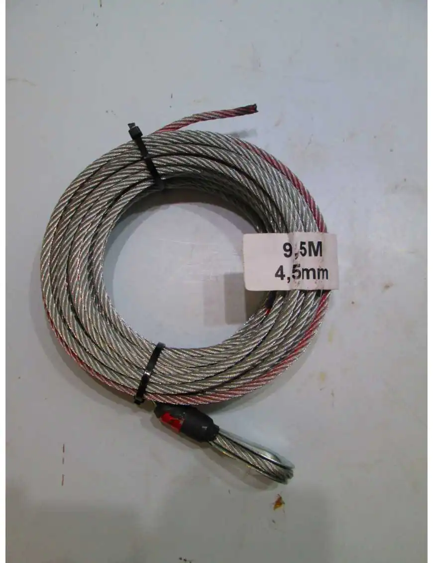 Steel Cable for Winch 4.5mm 9.5m