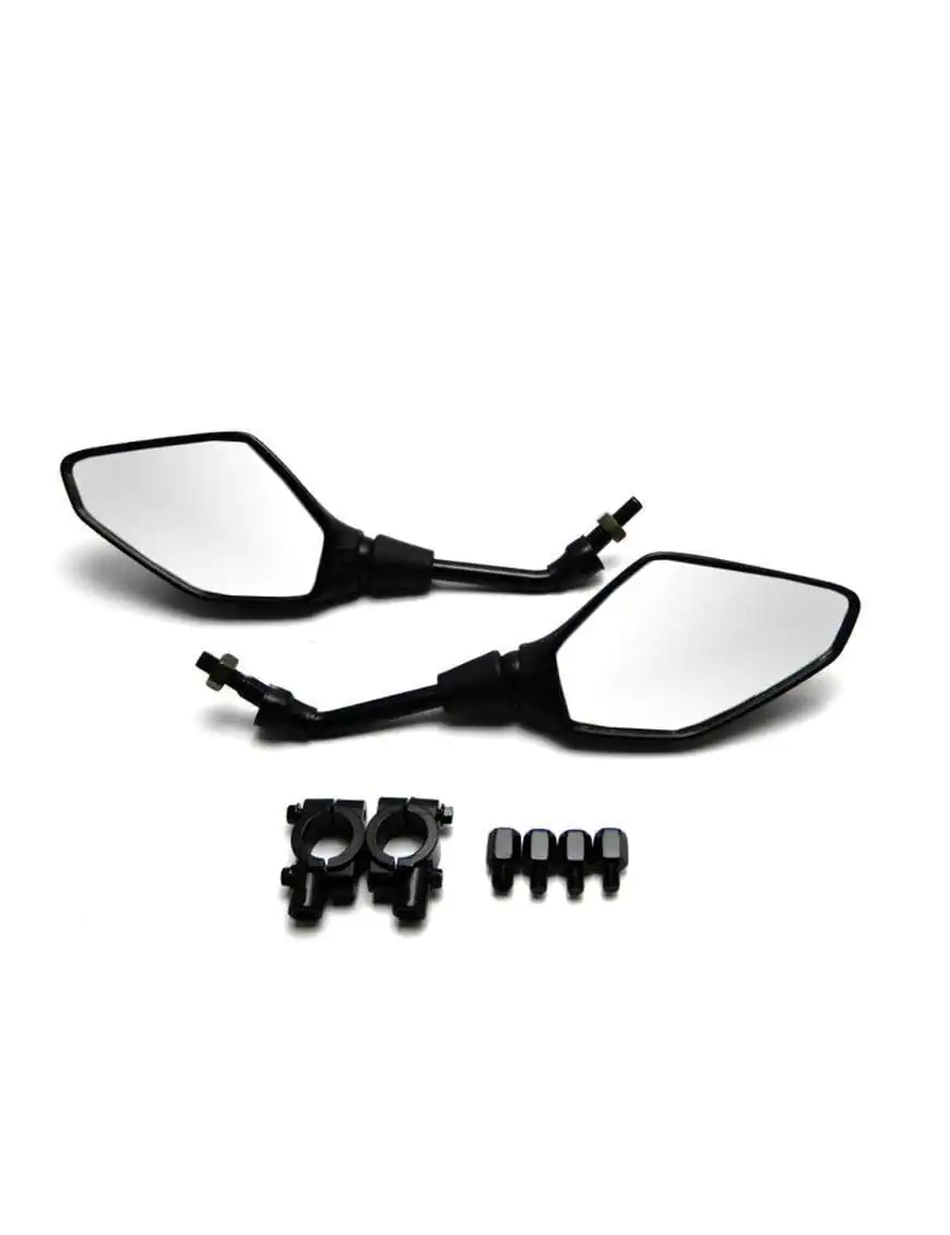 Mirrors set black with handlebars LU8017