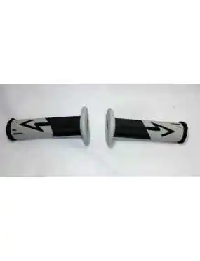 Rubber ATV grips black grey...