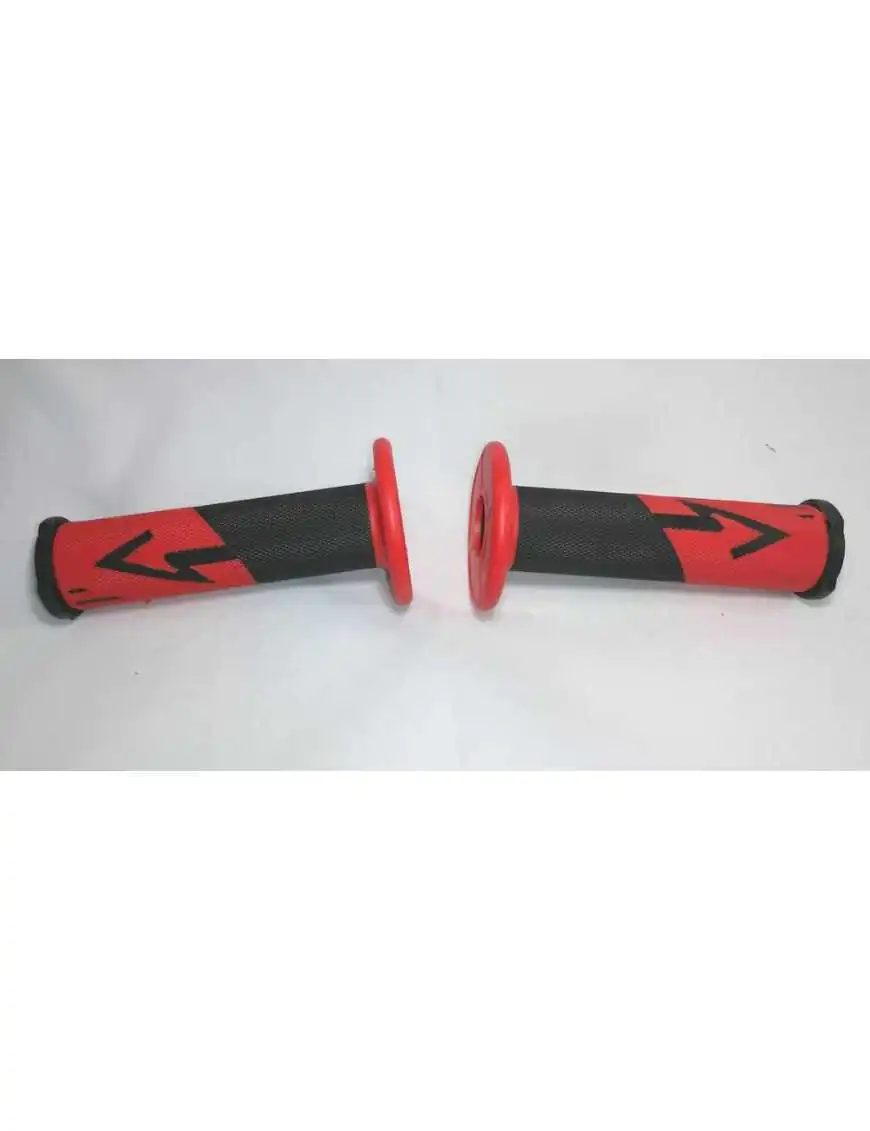 Handlebar Grips ATV Black Red Soft