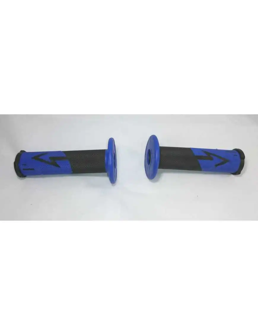 Handlebar Grips ATV Black Blue Soft